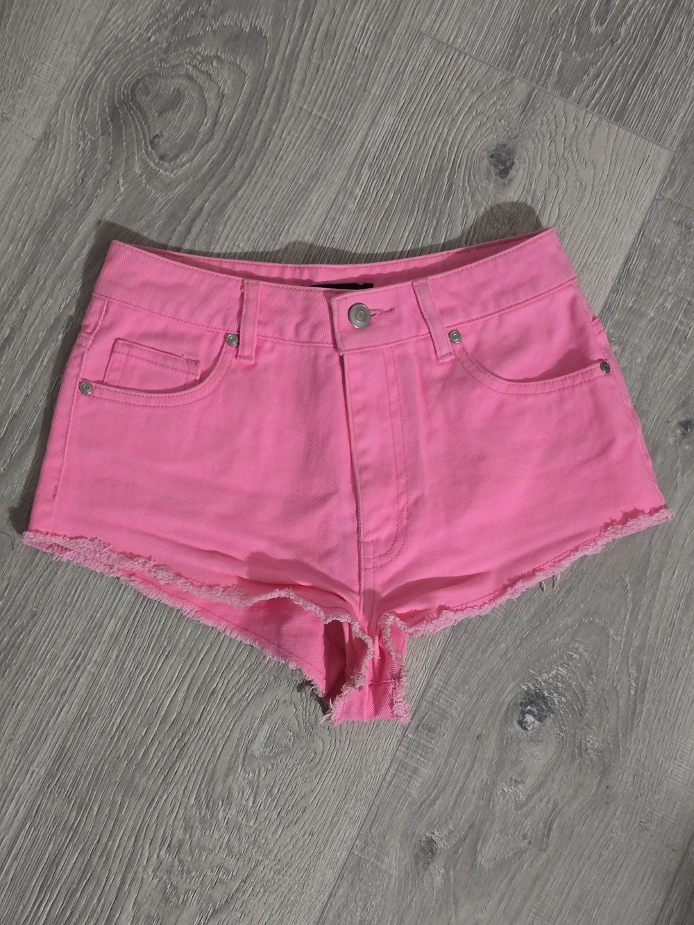 Forever 21 Bright Pink Denim Cutoff Shorts